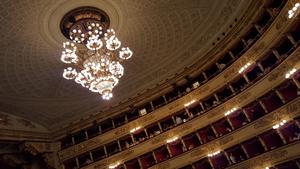 Ceiling of Teatro alla Scala, Milan, Italy
