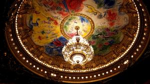 The ceiling of the Opera Garnier, Paris, France